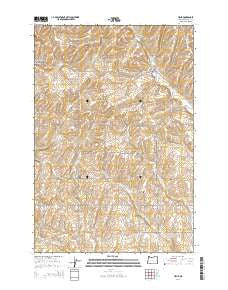 Helix Oregon Current topographic map, 1:24000 scale, 7.5 X 7.5 Minute, Year 2014