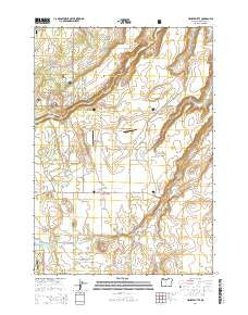 Henkle Butte Oregon Current topographic map, 1:24000 scale, 7.5 X 7.5 Minute, Year 2014