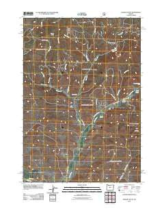 Hensley Butte Oregon Historical topographic map, 1:24000 scale, 7.5 X 7.5 Minute, Year 2011