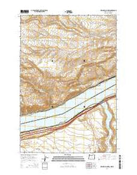 Heppner Junction Oregon Current topographic map, 1:24000 scale, 7.5 X 7.5 Minute, Year 2014