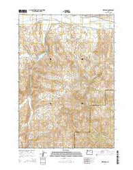 Hereford Oregon Current topographic map, 1:24000 scale, 7.5 X 7.5 Minute, Year 2014