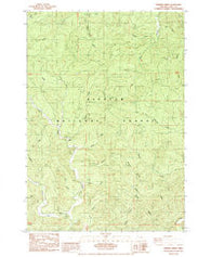 Herman Creek Oregon Historical topographic map, 1:24000 scale, 7.5 X 7.5 Minute, Year 1984