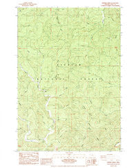 Herman Creek Oregon Historical topographic map, 1:24000 scale, 7.5 X 7.5 Minute, Year 1984