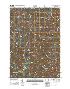 Herman Creek Oregon Historical topographic map, 1:24000 scale, 7.5 X 7.5 Minute, Year 2011