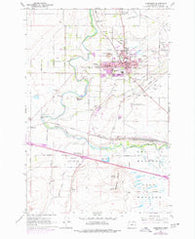 Hermiston Oregon Historical topographic map, 1:24000 scale, 7.5 X 7.5 Minute, Year 1962