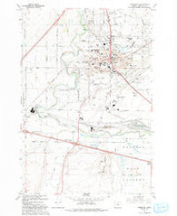 Hermiston Oregon Historical topographic map, 1:24000 scale, 7.5 X 7.5 Minute, Year 1993