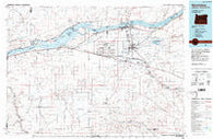 Hermiston Oregon Historical topographic map, 1:100000 scale, 30 X 60 Minute, Year 1984