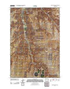 Hickland Butte Oregon Historical topographic map, 1:24000 scale, 7.5 X 7.5 Minute, Year 2011