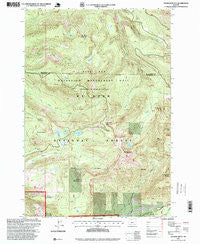 Hickman Butte Oregon Historical topographic map, 1:24000 scale, 7.5 X 7.5 Minute, Year 1997