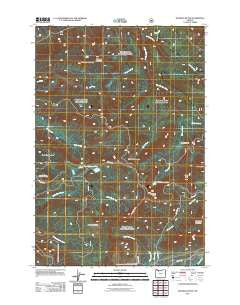 Hickman Butte Oregon Historical topographic map, 1:24000 scale, 7.5 X 7.5 Minute, Year 2011