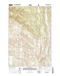 Hicks Spring Oregon Current topographic map, 1:24000 scale, 7.5 X 7.5 Minute, Year 2014