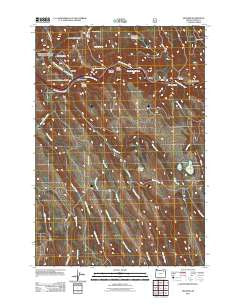 Hilgard Oregon Historical topographic map, 1:24000 scale, 7.5 X 7.5 Minute, Year 2011