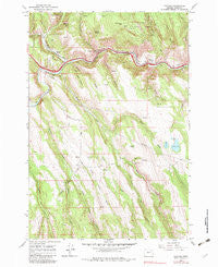 Hilgard Oregon Historical topographic map, 1:24000 scale, 7.5 X 7.5 Minute, Year 1963