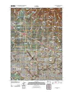 Hillsboro Oregon Historical topographic map, 1:24000 scale, 7.5 X 7.5 Minute, Year 2011
