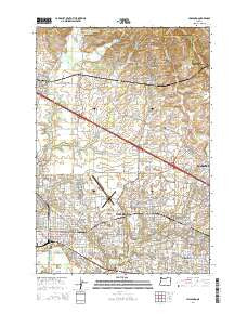 Hillsboro Oregon Current topographic map, 1:24000 scale, 7.5 X 7.5 Minute, Year 2014