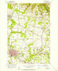 Hillsboro Oregon Historical topographic map, 1:24000 scale, 7.5 X 7.5 Minute, Year 1954