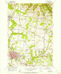 Hillsboro Oregon Historical topographic map, 1:24000 scale, 7.5 X 7.5 Minute, Year 1954