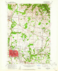 Hillsboro Oregon Historical topographic map, 1:24000 scale, 7.5 X 7.5 Minute, Year 1961