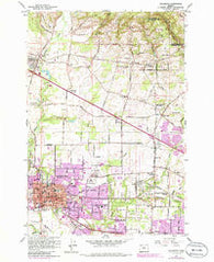 Hillsboro Oregon Historical topographic map, 1:24000 scale, 7.5 X 7.5 Minute, Year 1961