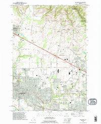 Hillsboro Oregon Historical topographic map, 1:24000 scale, 7.5 X 7.5 Minute, Year 1990