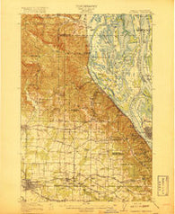 Hillsboro Oregon Historical topographic map, 1:62500 scale, 15 X 15 Minute, Year 1918