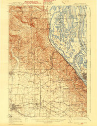 Hillsboro Oregon Historical topographic map, 1:62500 scale, 15 X 15 Minute, Year 1918