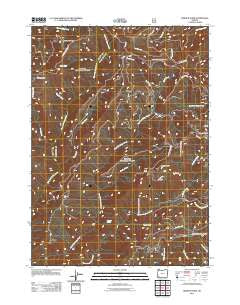 Hobson Horn Oregon Historical topographic map, 1:24000 scale, 7.5 X 7.5 Minute, Year 2011