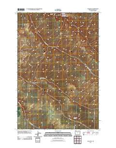 Holdman Oregon Historical topographic map, 1:24000 scale, 7.5 X 7.5 Minute, Year 2011
