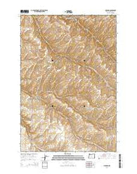 Holdman Oregon Current topographic map, 1:24000 scale, 7.5 X 7.5 Minute, Year 2014