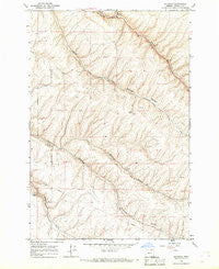 Holdman Oregon Historical topographic map, 1:24000 scale, 7.5 X 7.5 Minute, Year 1966