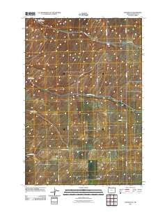 Holdman SE Oregon Historical topographic map, 1:24000 scale, 7.5 X 7.5 Minute, Year 2011