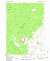 Hole-In-The-Ground Oregon Historical topographic map, 1:24000 scale, 7.5 X 7.5 Minute, Year 1982