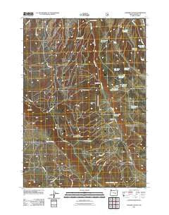 Holmes Canyon Oregon Historical topographic map, 1:24000 scale, 7.5 X 7.5 Minute, Year 2011