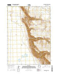 Home Creek Butte Oregon Current topographic map, 1:24000 scale, 7.5 X 7.5 Minute, Year 2014