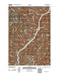 Homestead Oregon Historical topographic map, 1:24000 scale, 7.5 X 7.5 Minute, Year 2011