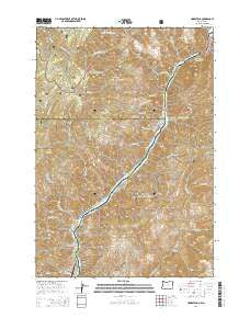 Homestead Oregon Current topographic map, 1:24000 scale, 7.5 X 7.5 Minute, Year 2014