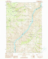 Homestead Oregon Historical topographic map, 1:24000 scale, 7.5 X 7.5 Minute, Year 1990