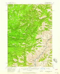 Homestead Oregon Historical topographic map, 1:62500 scale, 15 X 15 Minute, Year 1957