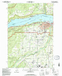 Hood River Oregon Historical topographic map, 1:24000 scale, 7.5 X 7.5 Minute, Year 1994