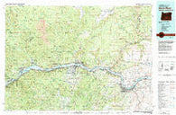 Hood River Oregon Historical topographic map, 1:100000 scale, 30 X 60 Minute, Year 1982