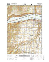 Hood River Oregon Current topographic map, 1:24000 scale, 7.5 X 7.5 Minute, Year 2014