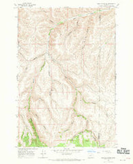 Hoodlum Canyon Oregon Historical topographic map, 1:24000 scale, 7.5 X 7.5 Minute, Year 1968