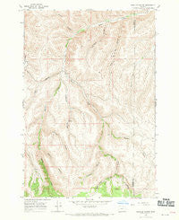Hoodlum Canyon Oregon Historical topographic map, 1:24000 scale, 7.5 X 7.5 Minute, Year 1968