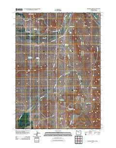 Hooker Creek Oregon Historical topographic map, 1:24000 scale, 7.5 X 7.5 Minute, Year 2011