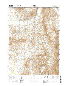 Hooker Creek Oregon Current topographic map, 1:24000 scale, 7.5 X 7.5 Minute, Year 2014