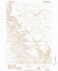 Hoppin Springs Oregon Historical topographic map, 1:24000 scale, 7.5 X 7.5 Minute, Year 1982