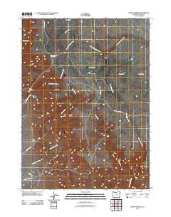 Hoppin Springs Oregon Historical topographic map, 1:24000 scale, 7.5 X 7.5 Minute, Year 2011