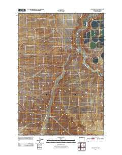 Horn Butte Oregon Historical topographic map, 1:24000 scale, 7.5 X 7.5 Minute, Year 2011