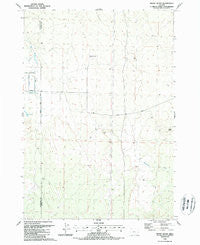 Horse Butte Oregon Historical topographic map, 1:24000 scale, 7.5 X 7.5 Minute, Year 1988