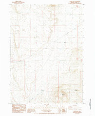 Horse Mtn Oregon Historical topographic map, 1:24000 scale, 7.5 X 7.5 Minute, Year 1984